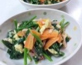 ほうれん草と卵の炒めもの作り方5写真