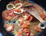 いかとトマトのクリームパスタ作り方2写真