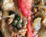 豚の生姜焼きリメイク！洋風トマ豚丼！！作り方2写真