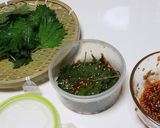 えごまの葉のにんにく醤油漬け作り方2写真