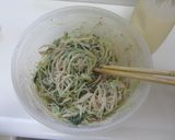 水菜＆ハム＆春雨の胡麻マヨサラダ♪作り方2写真