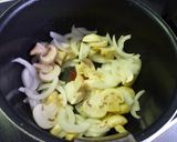 むし鶏とマッシュルームのオレンジ煮作り方3写真