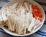 長芋とえのきの豚肉みそ炒め作り方1写真