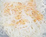 日韓の漬け物で食べる汁なしラー油そば作り方2写真