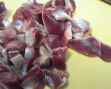 超簡単ビールの友に　砂ずり炒め！作り方1写真