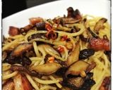 ベーコンと椎茸のペペロンチーノ作り方8写真