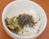 夜食グルメ★ふじっ子IN黒ごま茶漬け作り方2写真