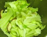 キャベツ×椎茸の塩昆布梅おかか和え作り方2写真