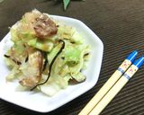 キャベツ×椎茸の塩昆布梅おかか和え作り方6写真
