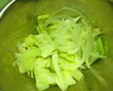 キャベツ×玉葱の塩昆布梅胡麻和え作り方2写真