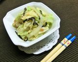 キャベツ×玉葱の塩昆布梅胡麻和え作り方6写真