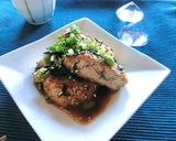 鶏の信田焼き ~ひじき焙煎にんにくソース作り方15写真