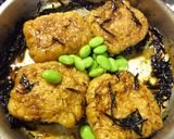鶏の信田焼き ~ひじき焙煎にんにくソース作り方14写真