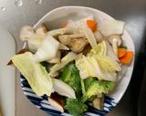 お一人様レモン親子丼味根菜たっぷり野菜炒作り方10写真