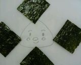 キャラ弁♡　おむすびまん・こむすびまん作り方1写真