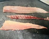 大葉と生姜で食べる、炙りしめアジ作り方2写真
