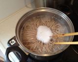 ★冷やし山菜&なめたけ蕎麦★作り方1写真