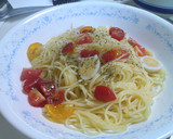 簡単トマトとうずらのピクルスと冷製パスタ作り方5写真