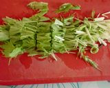 カリカリ鶏皮と水菜のイタリアンサラダ作り方2写真