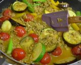 夏野菜のキーマカレー作り方16写真