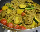 夏野菜のキーマカレー作り方18写真