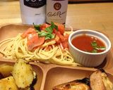 夏にひんやり赤いパスタ作り方4写真