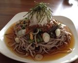 ★冷やし山菜&なめたけ蕎麦★作り方4写真