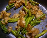 豚肉とアスパラの洋風炒め作り方3写真