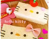 簡単キャラ弁＊キティちゃん♡サンドイッチ作り方3写真