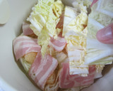 白菜と油揚げとベーコンの鶏がらスープ煮作り方4写真
