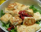 梅キュウとシソドレで美味しい一口焼絹豆腐作り方3写真