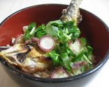 生姜ご飯鮎の塩焼き載せ作り方7写真