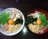すぐ出来る！釜玉うどん♡作り方1写真