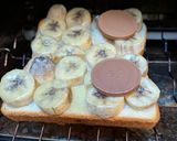 バナナトースト　シュガー/ハニー/チョコ作り方5写真