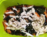スチーマーで♪鶏ささ身と切り昆布煮☆作り方4写真