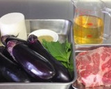 茄子と牛肉の山椒風味な揚げびたし。作り方1写真