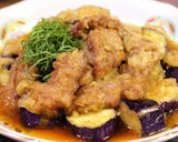 茄子と牛肉の山椒風味な揚げびたし。作り方12写真