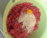 ソースたっぷりチーズ inハンバーグ作り方5写真
