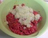 ソースたっぷりチーズ inハンバーグ作り方6写真
