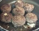 ソースたっぷりチーズ inハンバーグ作り方14写真