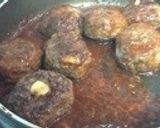 ソースたっぷりチーズ inハンバーグ作り方15写真