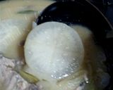 煮るだけ１０分♪味噌と酒粕で♪ぶり大根風作り方5写真