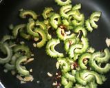 簡単おつまみ　ゴーヤの玉子焼き作り方3写真