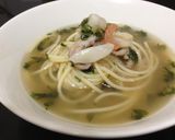 ダイエットレシピ☆魚介の和風スープパスタ作り方6写真