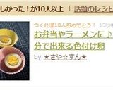 お弁当やラーメンに♪1分で出来る色付け卵作り方4写真