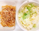 超簡単レンチン⭐️キャベツと油揚げの煮浸し作り方1写真