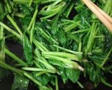 ほうれん草1束をシンプルに豪快に‼作り方3写真