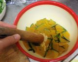かぼちゃのマヨ醤油和えチーズ焼き作り方3写真