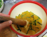 かぼちゃのマヨ醤油和えチーズ焼き作り方3写真