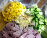 魚肉ソーセージ丼 わさびマヨネーズ編作り方2写真